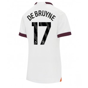 Manchester City Kevin De Bruyne #17 Replica Away Stadium Shirt for Women 2023-24 Short Sleeve